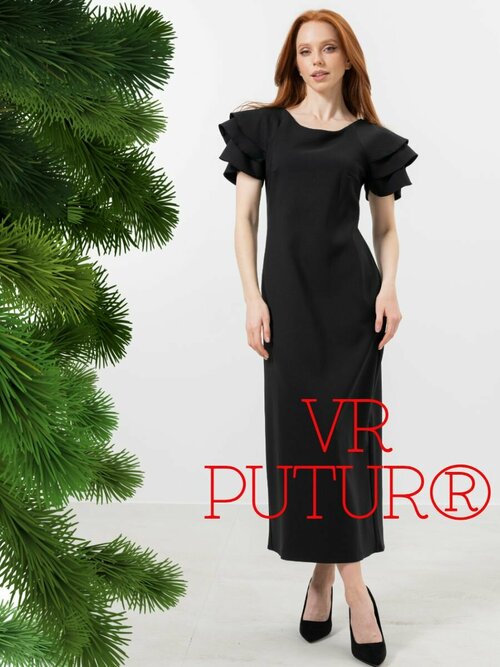Платье VR PUTUR, размер 42, черный