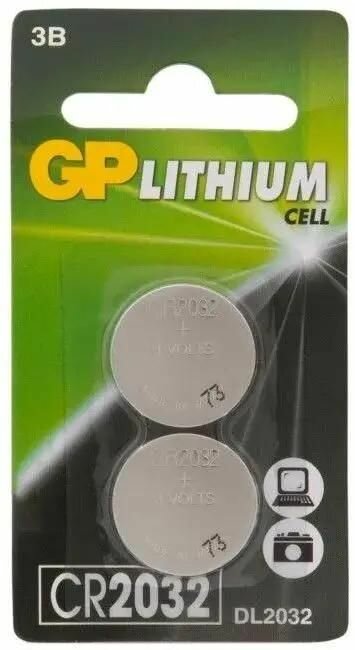 CR2032 Батарейка GP Lithium 2 шт.