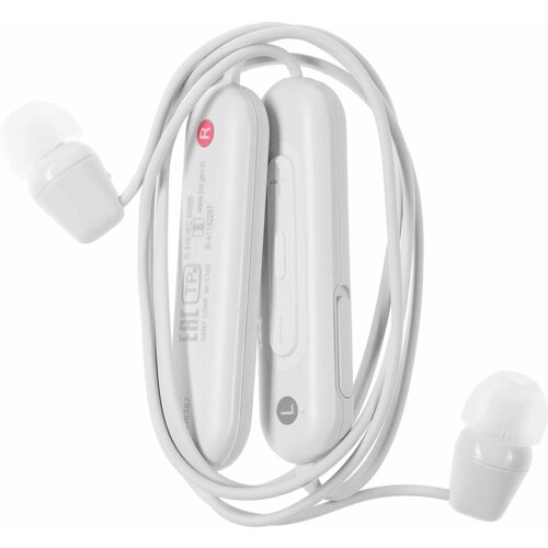 Наушники Sony WI-C100 Bluetooth вкладыши белый 4455₽