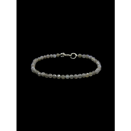 фото Браслет, размер 19 см, серый, черный нет бренда