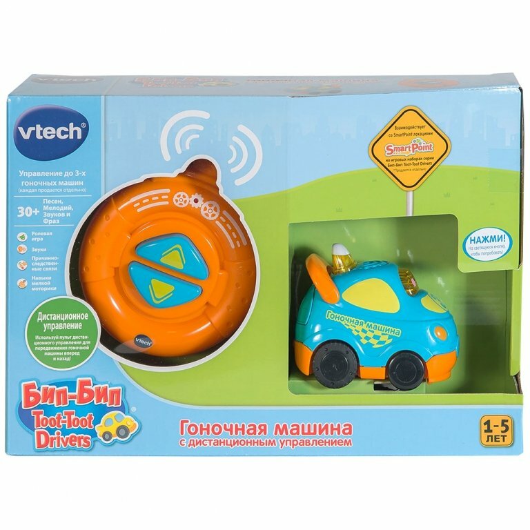 Vtech VTECH Гоночная машина Бип-Бип Toot-Toot Drivers с дистанционным управлением (свет, звук) 80-180326