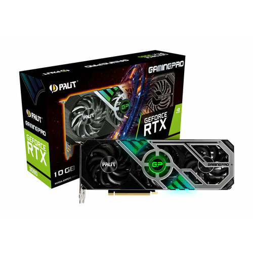 Видеокарта GeForce RTX 3080 LHR Palit GamingPro OC 10G GDDR6X 320bit LHR