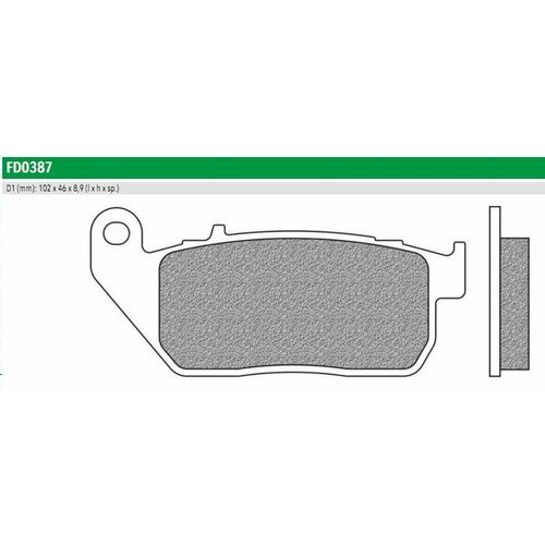 FD0387SH Тормозные колодки дисковые мото ROAD HD SINTER (FDB2179ST) NEWFREN