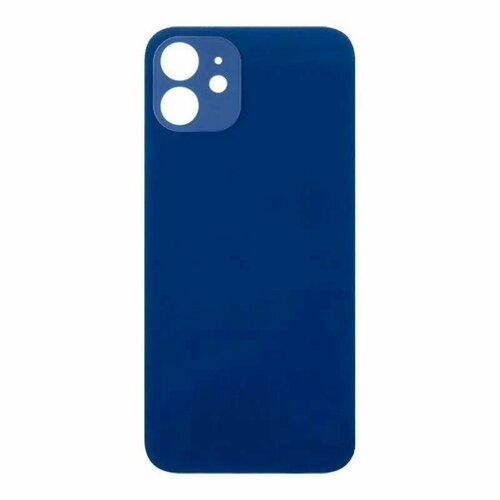 Задняя крышка для iPhone 12, стекло, цвет синий, 1 шт.
