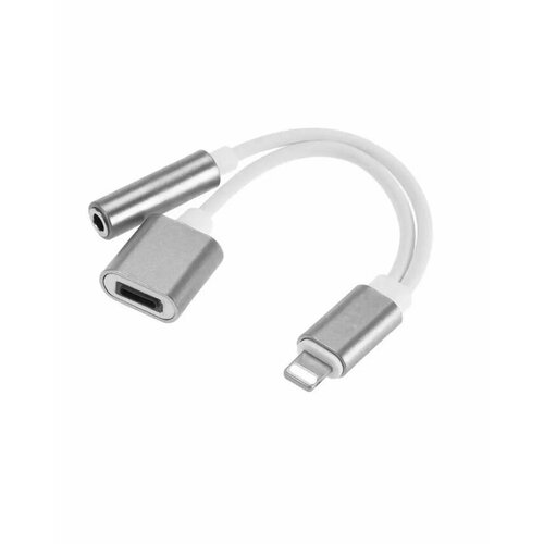 разветвитель ios 2 в 1 lightning Адаптер-разветвитель 2 в 1 Lightning-Jack 3.5