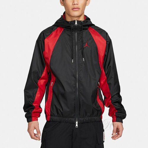 Куртка спортивная Jordan, размер M, черный 2021 autumn new korean hooded windbreaker women