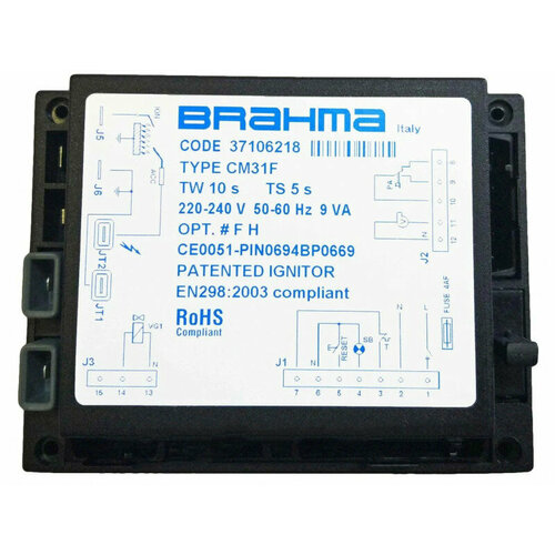 Блок управления горением Brahma CM31F / арт. 37106218 / Италия zip kotly блок управления горением brahma gr1 арт 18049001 италия