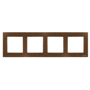 Sky 2CLA857400A2101 Рамка 4-постовая (дерево, венге) ABB - фото №2