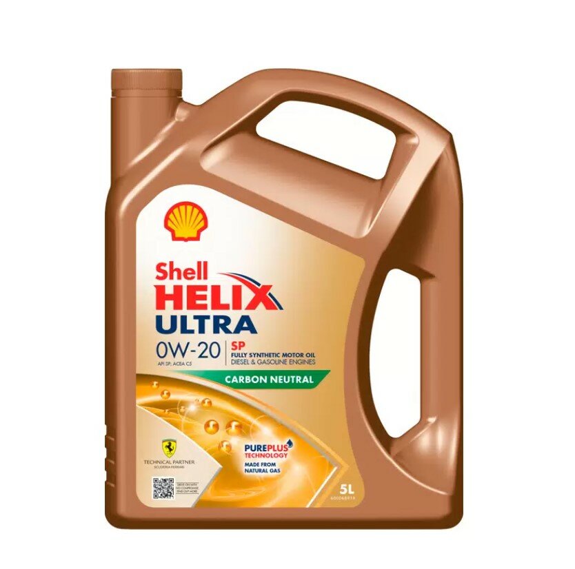 Масло моторное Shell Helix Ultra 0W-20 Синтетическое 4 л