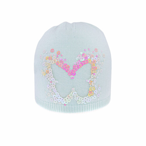 фото Шапка бини андерсен, размер 48-50, бирюзовый