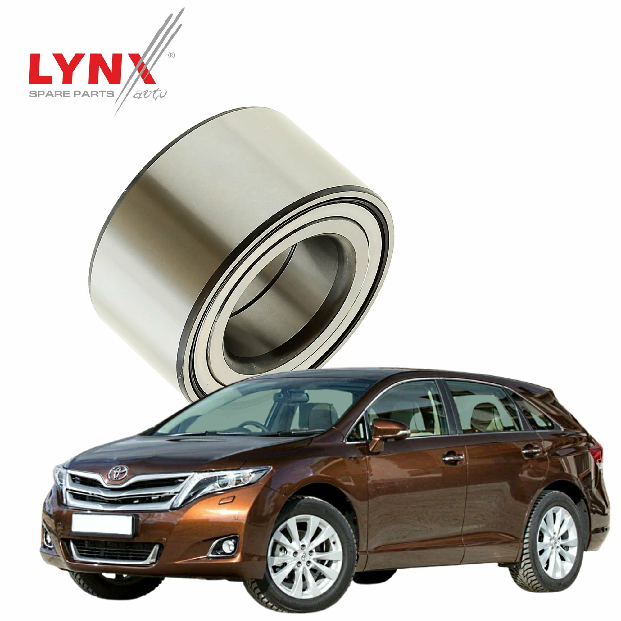 Подшипник ступицы Toyota Venza (1) / Тойота Венза 2008 2009 2010 2011 2012 2013 2014 2015 / передний, 1 шт LYNXauto