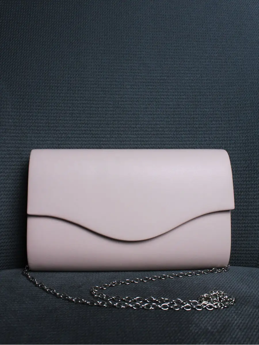 фото Клатч однотонный на праздник женский модный