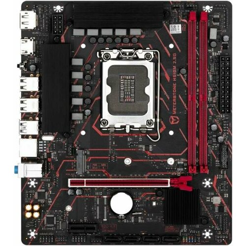 Материнская плата MB Maxsun LGA1700 1*PCIEx16, 1*PCIEx1, 1*M.2 , 3*SATA3, HDMI+DP, mATX, 2*DDR4 материнская плата cbr h610m challenger oem socket 1700 2 ddr4 matx vga hdmi dp 1 pciex16 1 pciex1 1 m 2 3 sata3 4 usb2 2 usb3 glan