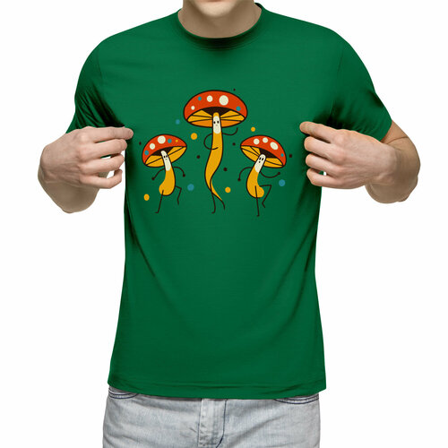 фото Футболка us basic, размер m, зеленый