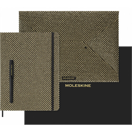 Набор Moleskine Limited Edition Prescious & Ethical Shine блокнот/ручка перьевая/папка-конверт XLarge линейка руч: Kaweco золотистый