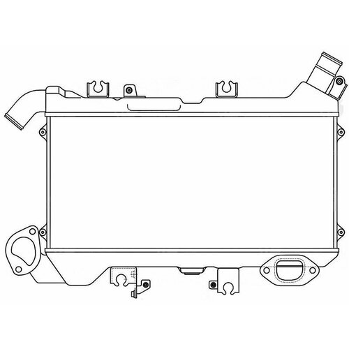 17900-51020 Радиатор интеркулера TOYOTA LAND CRUISER 200 07- 1VDFTV