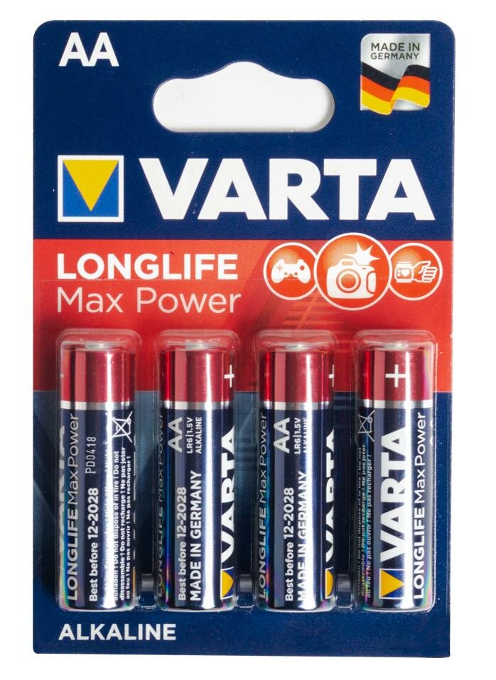 Батарейки Varta Max T. AA Bli Alkaline, 2 шт. (4706101412) - фото №11