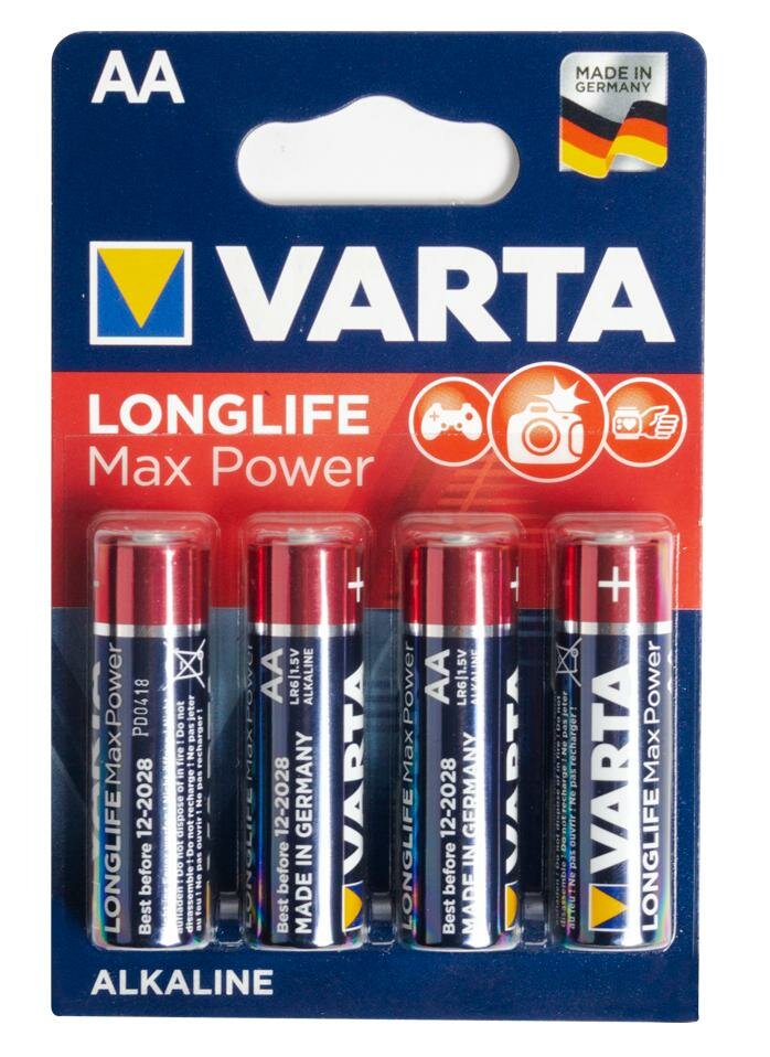 Батарейка VARTA LONGLIFE Max Power AA