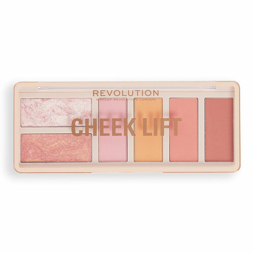 Палетка для макияжа лица `REVOLUTION` CHEEK LIFT (Румяна+хайлайтеры) тон Pink Energy