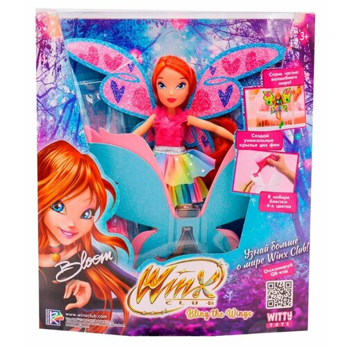 Шарнирная кукла Winx Club Bling the Wings. Блум, с крыльями и глиттером, 24 см IW01312201