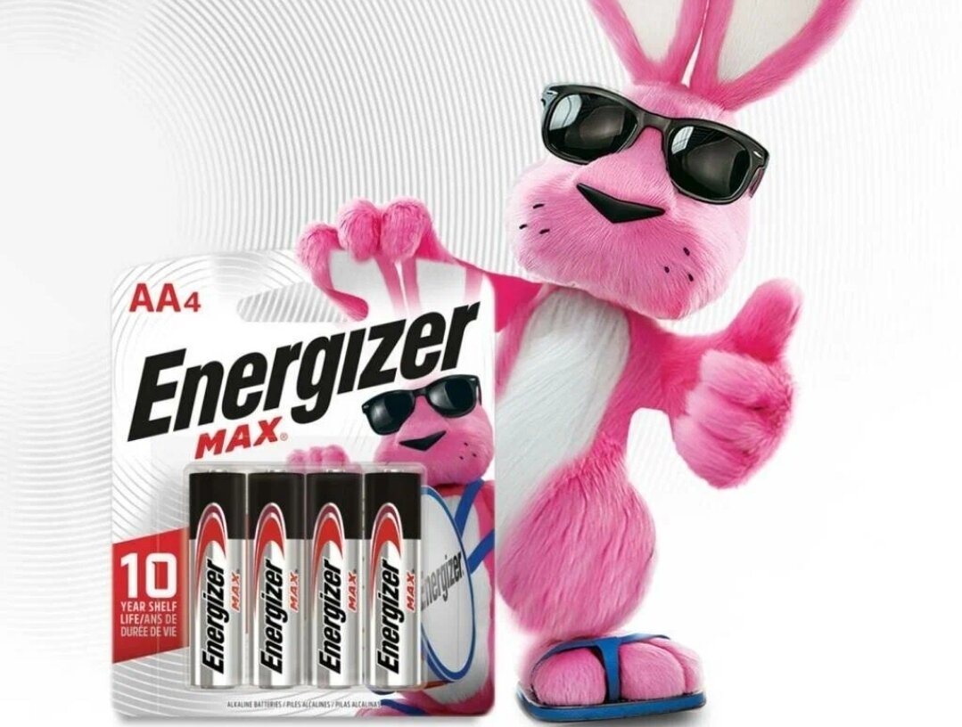 Батарейки Энерджайзер, Energizer Max, тип AA/LR06, 1.5V, 4шт. (Пальчиковые)2023г.