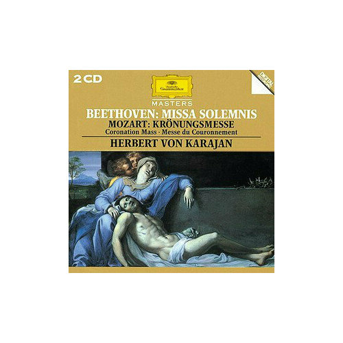 AUDIO CD Mozart: Coronation Mass / Beethoven: Missa Solemnis. Wiener Philharmoniker, Herbert von Karajan. 2 CD