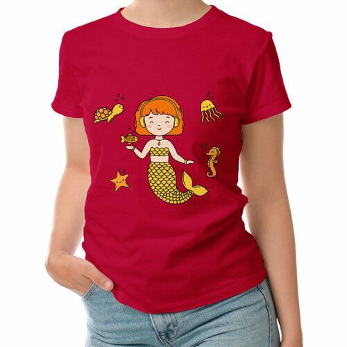 фото Футболка roly, размер s, красный