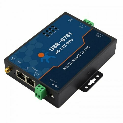 Промышленный 4G-роутер USR-G781-E LTE Cat.4 RS232/RS485 преобразователь интерфейсов usr iot usr n540