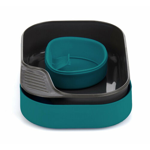 Портативный набор посуды Wildo CAMP-A-BOX BASIC GREEN Azure кружка складная портативная wildo fold a cup big dark grey