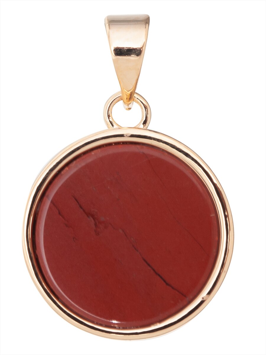 Подвеска Lotus Jewelry, яшма, коричневый