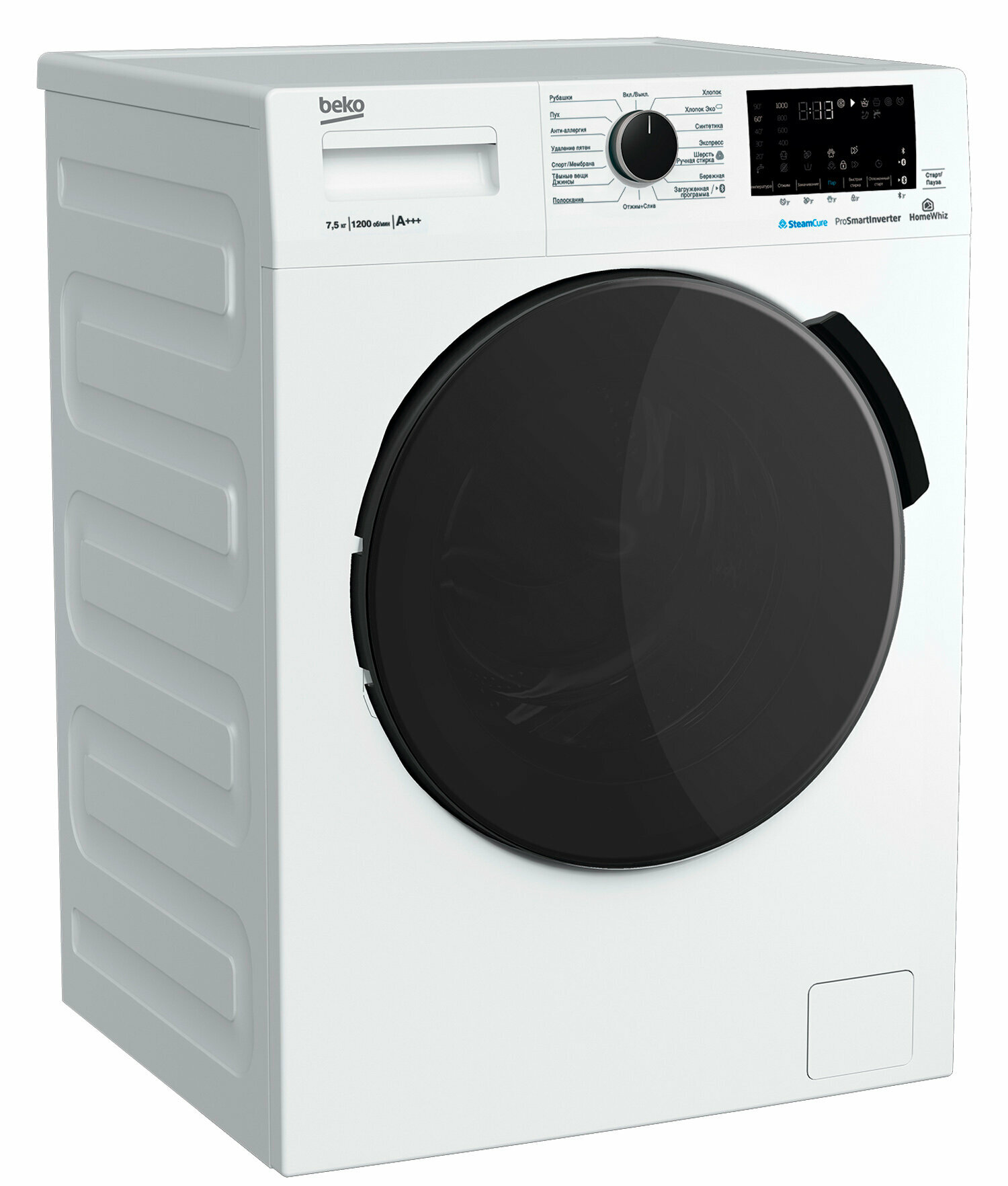 Стиральная машина BEKO WSPE7H616W , технология обработки паром SteamCure — фото 1