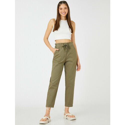 фото Брюки koton, размер 38, хаки