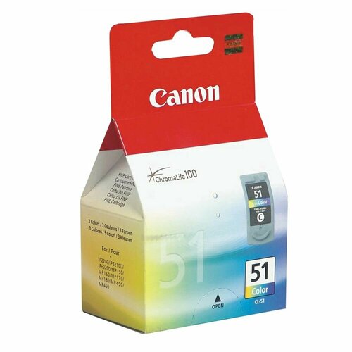 Картридж для струйного принтера CANON CL-51 (0618B001) картридж для струйного принтера canon cl 511 2972b001