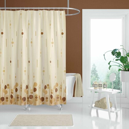 Штора для ванной Retro textil tropik polkadot 240х200 3913₽