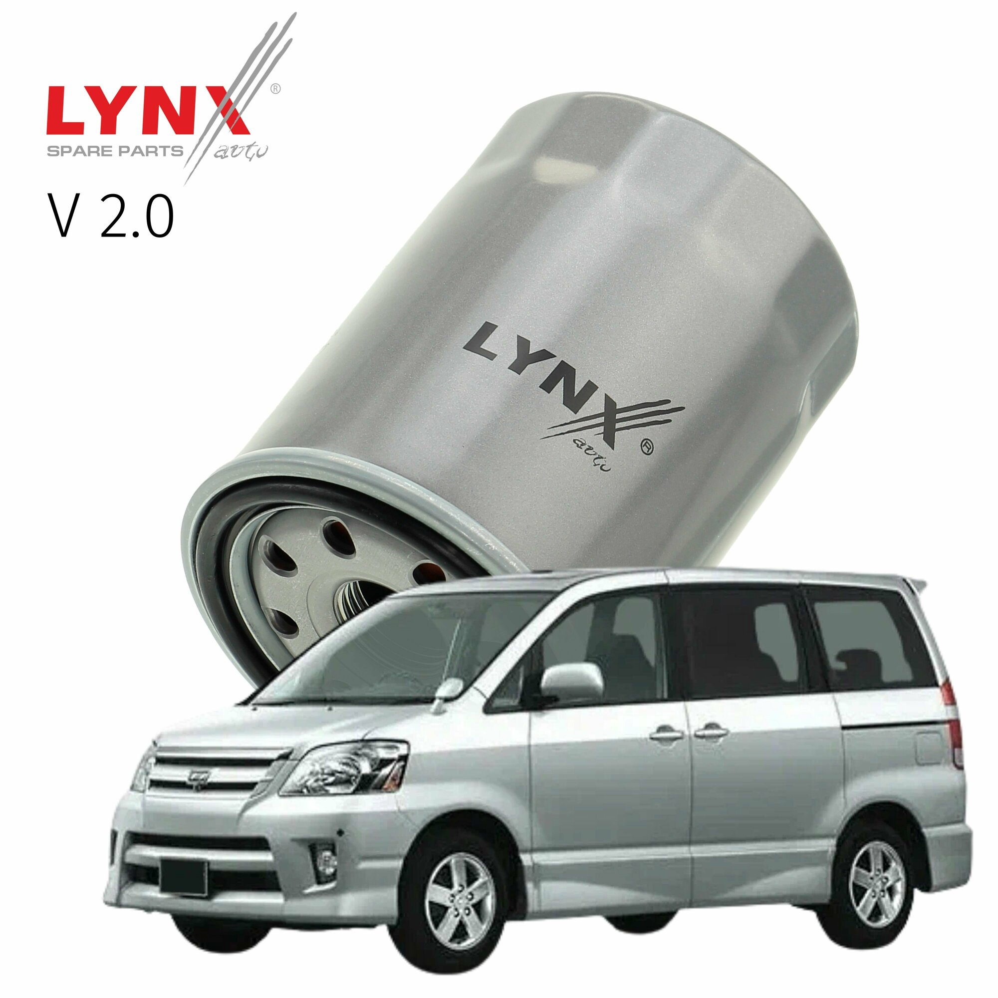 Фильтр масляный Toyota Noah (1) / Тойота Ноах 2001 2002 2003 2004 2005 2006 2007 V2.0 1AZ-FSE / 1шт LYNXauto