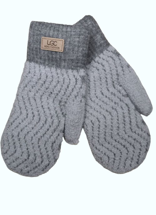 Перчатки , размер 7-9, серый