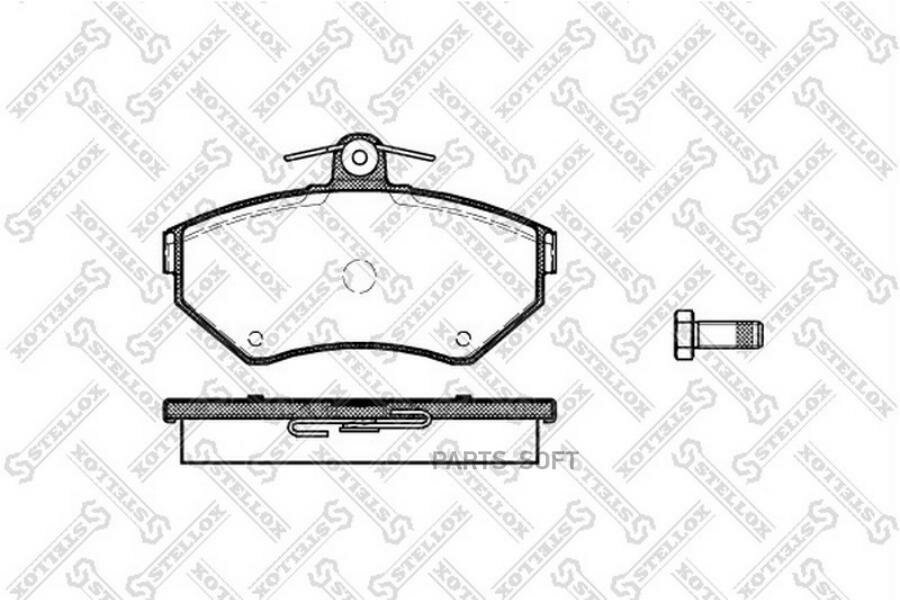 STELLOX 642010BSX 642 010B-SX_колодки дисковые п!\ VW Passat 1.6-2.3/1.9TD 96-00, Audi A4 1.6/1.8/1.9TD 94>