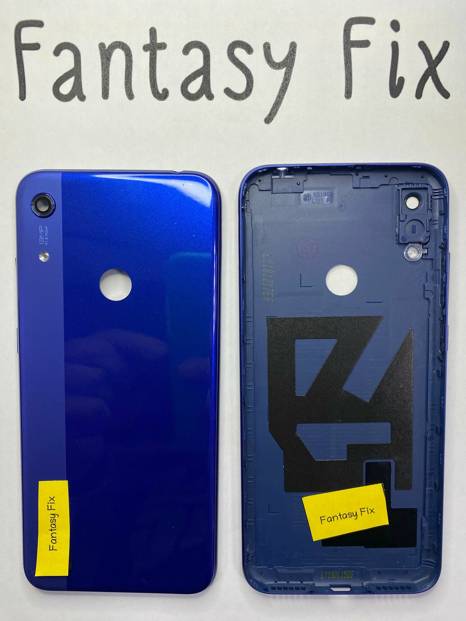 Задняя крышка для Huawei Honor 8A/8A Pro (JAT-LX1/JAT-L41) синяя