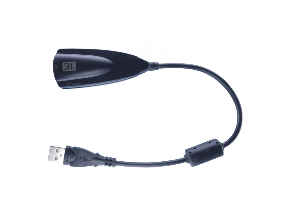 Внешняя звуковая карта 2.0 / 7.1 Channel Sound USB 2.0 jack 3.5мм Plug & Play Черный