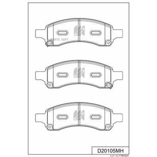 KASHIYAMA D20105MH Disk Brake Pads 4600₽