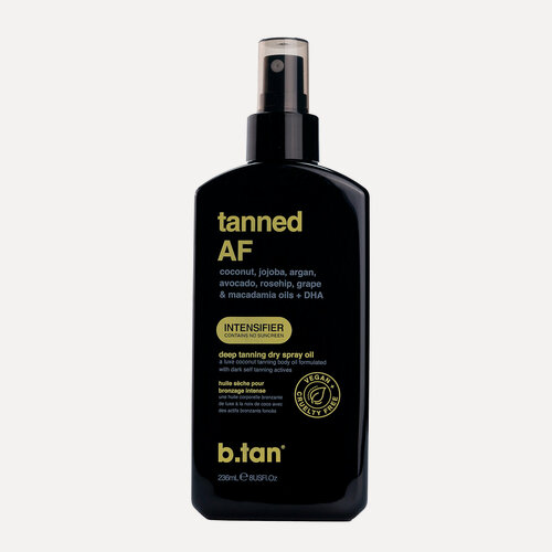 Изображение товара B.TAN, Интенсивное, сухое масло-спрей для загара Tanned AF intensifier tanning oil, 236 мл