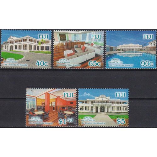 Почтовые марки Фиджи 2014г. Туризм - Отели Фиджи Отдых, Туризм MNH
