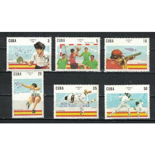 Почтовые марки Куба 1992г. Олимпийские игры - Барселона, Испания Спорт MNH