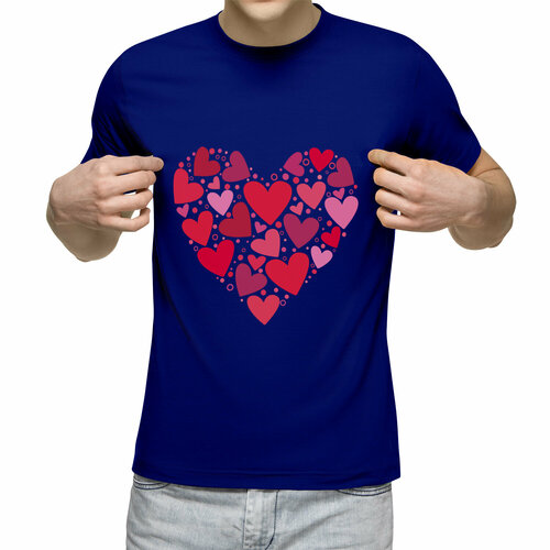 Футболка Us Basic, размер XL, синий мужская футболка резное сердце m желтый