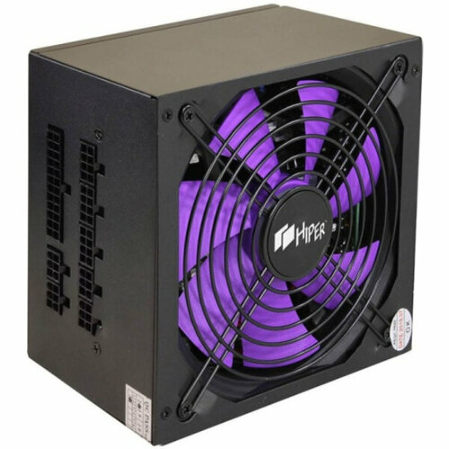 Блок питания HIPER HPB-800FM ATX 231 800W ActivePFC 140mm fan Full-modular Black BOX 753500₽