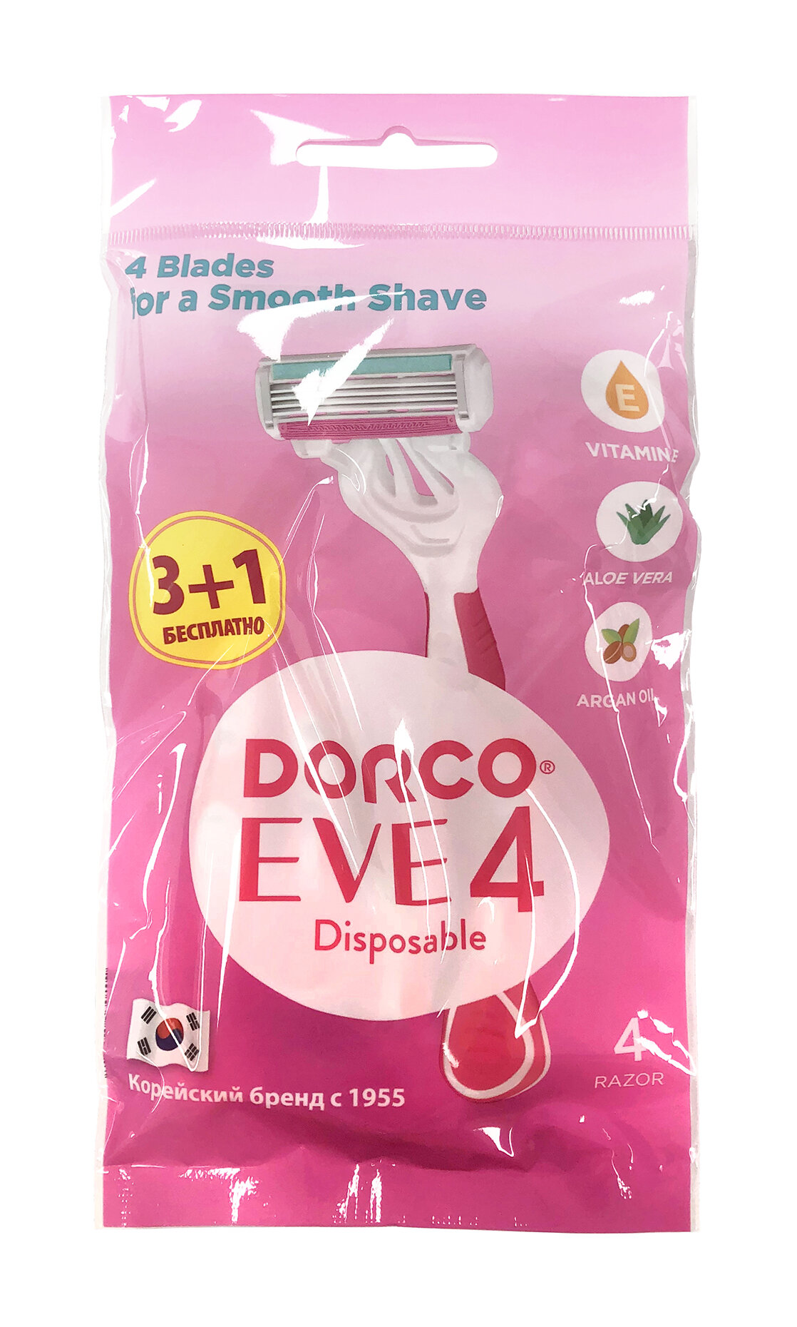 DORCO Станок для бритья одноразовый Dorco Eve 4 жен 4 шт