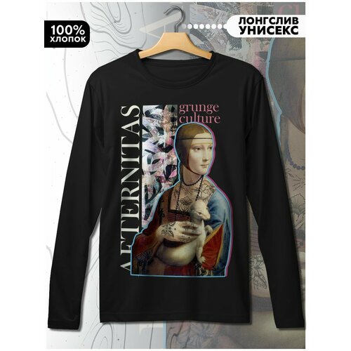 фото Лонгслив hypnotica, размер l, черный