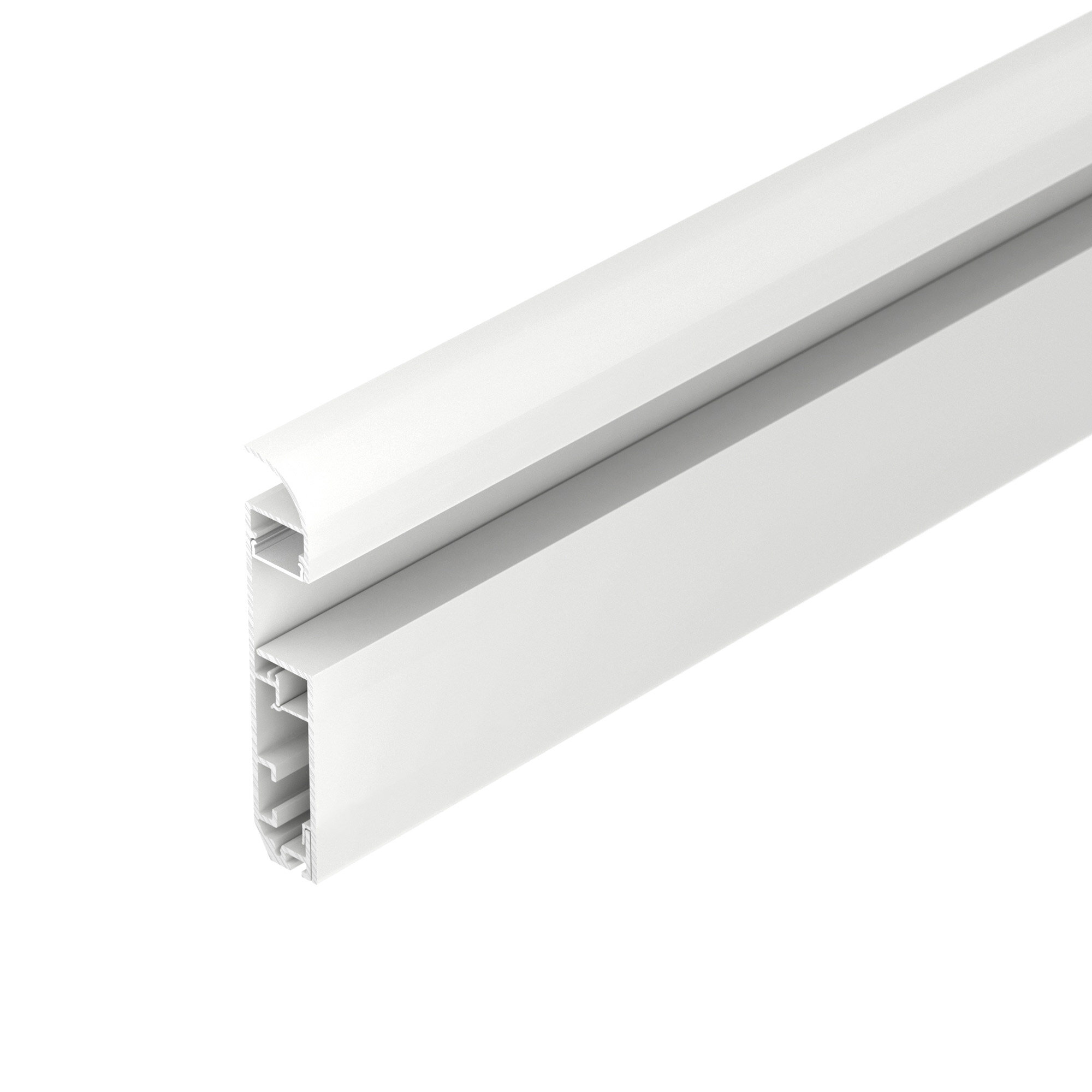 Arlight Профиль PLINTUS-H80-2000 WHITE (Arlight Алюминий) 2м