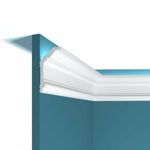 Плинтус потолочный (карниз) ударопрочный Р92 Перфект Плюс 2 метра. 80*43мм