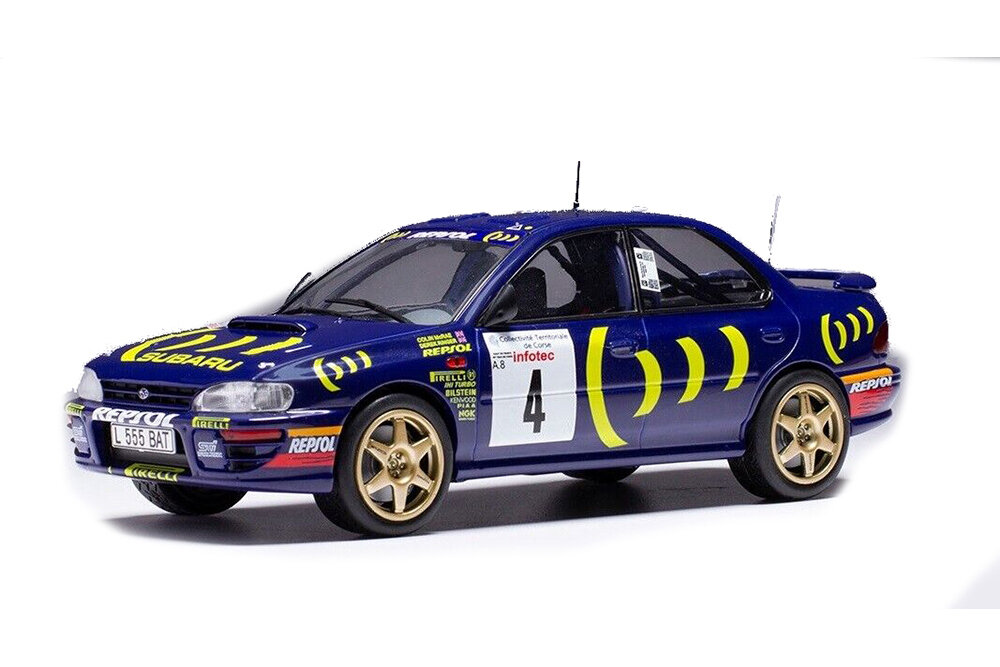 Subaru impreza 555 #4 "555 subaru wrt" mcrae/ringer 5 место tour de corse чемпион мира 1995
